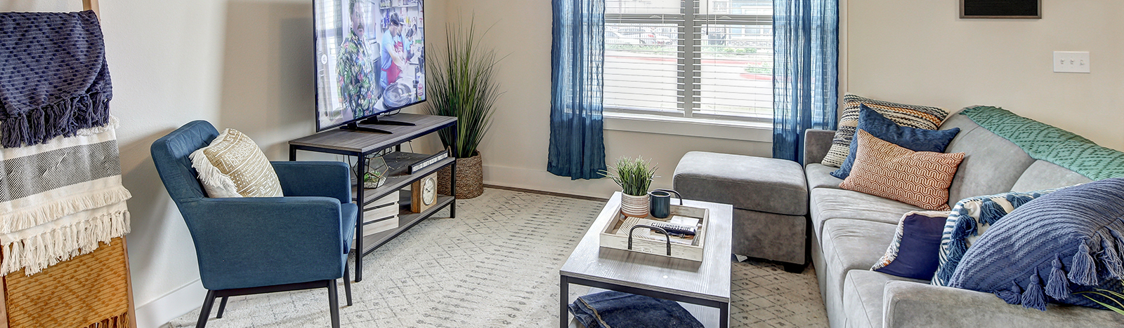 Furnished apartment living room