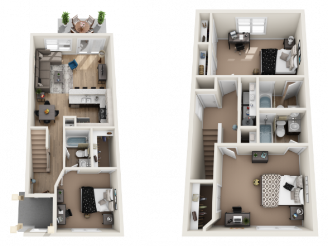 Fairview Furnished Floor plan