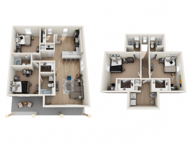 Thornberry Furnished Floor plan